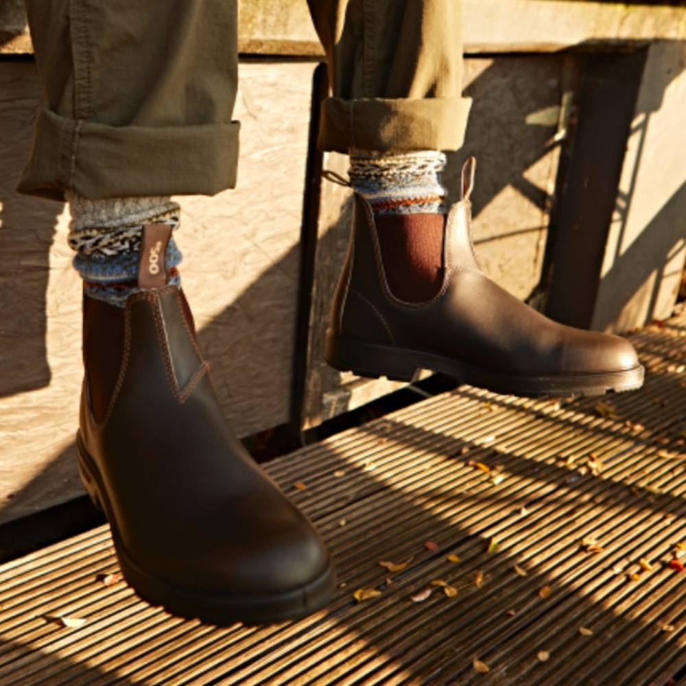 BLUNDSTONE ORIGINAL Unisex Tasmania Australia Brown Chelsea Boots size M 6/ W 8